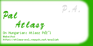 pal atlasz business card